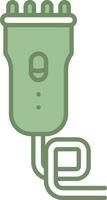 Clipper Or Trimmer Icon In Green And White Color. vector