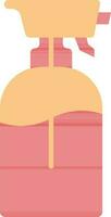 ilustración de rociar botella icono en rojo y naranja color. vector
