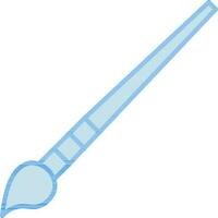 Blue Drawing Brush Icon On White Background. vector