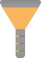 Funnel Icon In Black And Yellow Color. vector