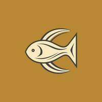 Christian fish symbol. God Christ logo illustration. Jesus fish icon religious sign. vector