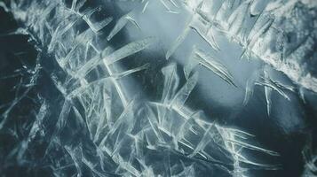 Frozen ice texture background wallpaper toned, generate ai photo