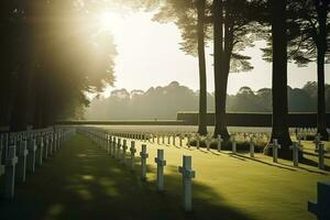 national cemetery, generate ai photo