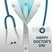 doctor's day design template for celebration. stethoscope vector design. happy doctor's day.