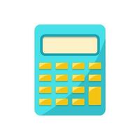 calculator flat design isolated on white background vector