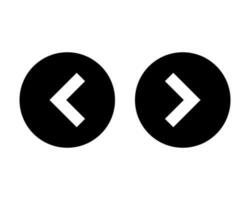 Left right icon button vector