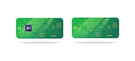 Circuit board vector Isolated on white background.