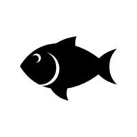 icono de vector de pescado aislado sobre fondo blanco