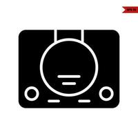 camera glyph icon vector