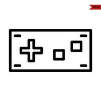 stick game play station line icon vector