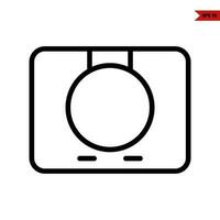 camera line icon vector