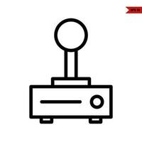 knob game car automatic line icon vector
