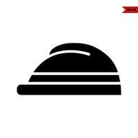 helmet construction glyph icon vector