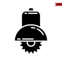 saw glyph icon vector