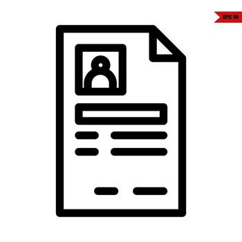 document line icon vector