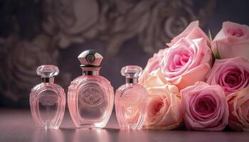 dulce Rosa perfume , amor romance regalo aniversario , generativo ai foto