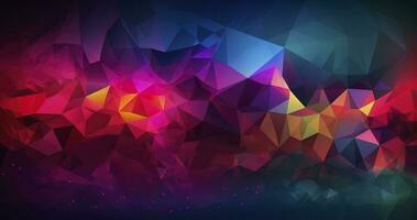 Abstract Low-Poly background. triangulated texture. Design 3d. Polygonal geometrical pattern. Triangular modern style, generate ai photo