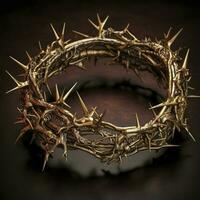 the crown of thorns of jesus christ . Ai generativ. photo