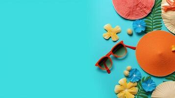 Summer mockup background. Illustration photo