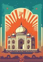 póster para indio independencia día. ilustración ai generativo foto