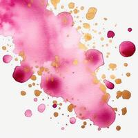Pink watercolor splash. Illustration photo