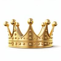 Golden crown isolated. Illustration photo