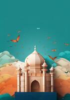 Poster for Indian Independence Day. Illustration photo