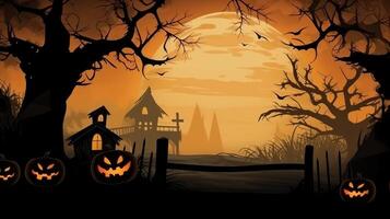 Halloween Spooky Background. Illustration photo