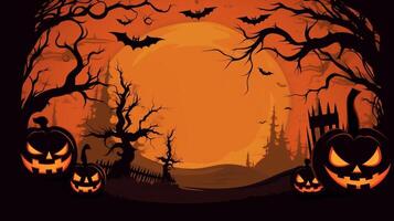 Halloween Spooky Background. Illustration photo