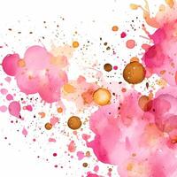 Pink watercolor splash. Illustration photo