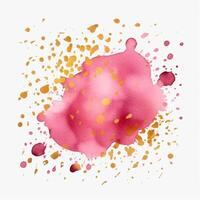 Pink watercolor splash. Illustration photo