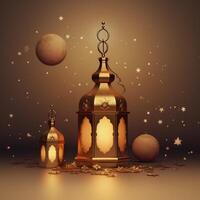 Islamic holiday background. Illustration photo