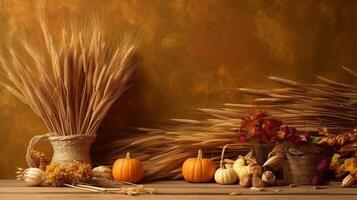 Autumn Thanksgiving Background. Illustration photo