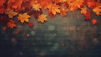 Autumn falling leaves background. Illustration photo