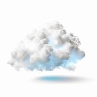 Cloud isolated. Illustration photo