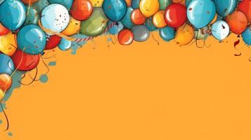 Balloon Holiday Background. Illustration photo