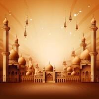 Islamic holiday background. Illustration photo