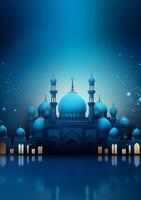 Islamic holiday background. Illustration photo