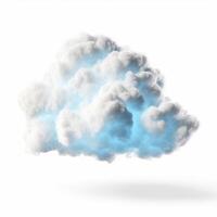 Cloud isolated. Illustration photo