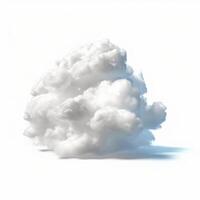 nube aislado. ilustración ai generativo foto