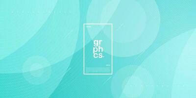 Modern abstract bright turquoise gradient illustration background with simple pattern. Cool design. Eps10 vector