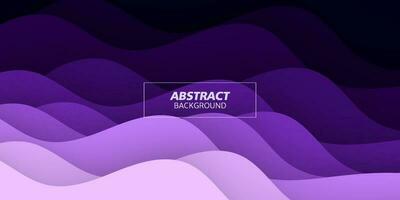 Modern colorful abstract wave background with purple papercut overlap layers background. Eps10 vector