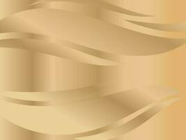 Gradient background with wave gold color vector