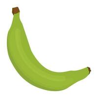 Icon of a fresh fruit half peeled depicting banana vector
