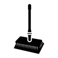 Brush with braces attached to a long stick, this is cleaning brush graphic vector