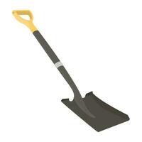 An edging and planting spade, construction tool vector