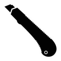 Blade in a handheld holder offering graphic for paper cutter vector