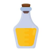 A glass with purple juice and orange slice of garnishing, icon for purple rain drink vector