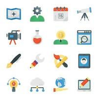 Creative Process Flat Vector Icons