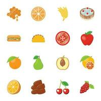 Food Ingredients Icon Pack vector